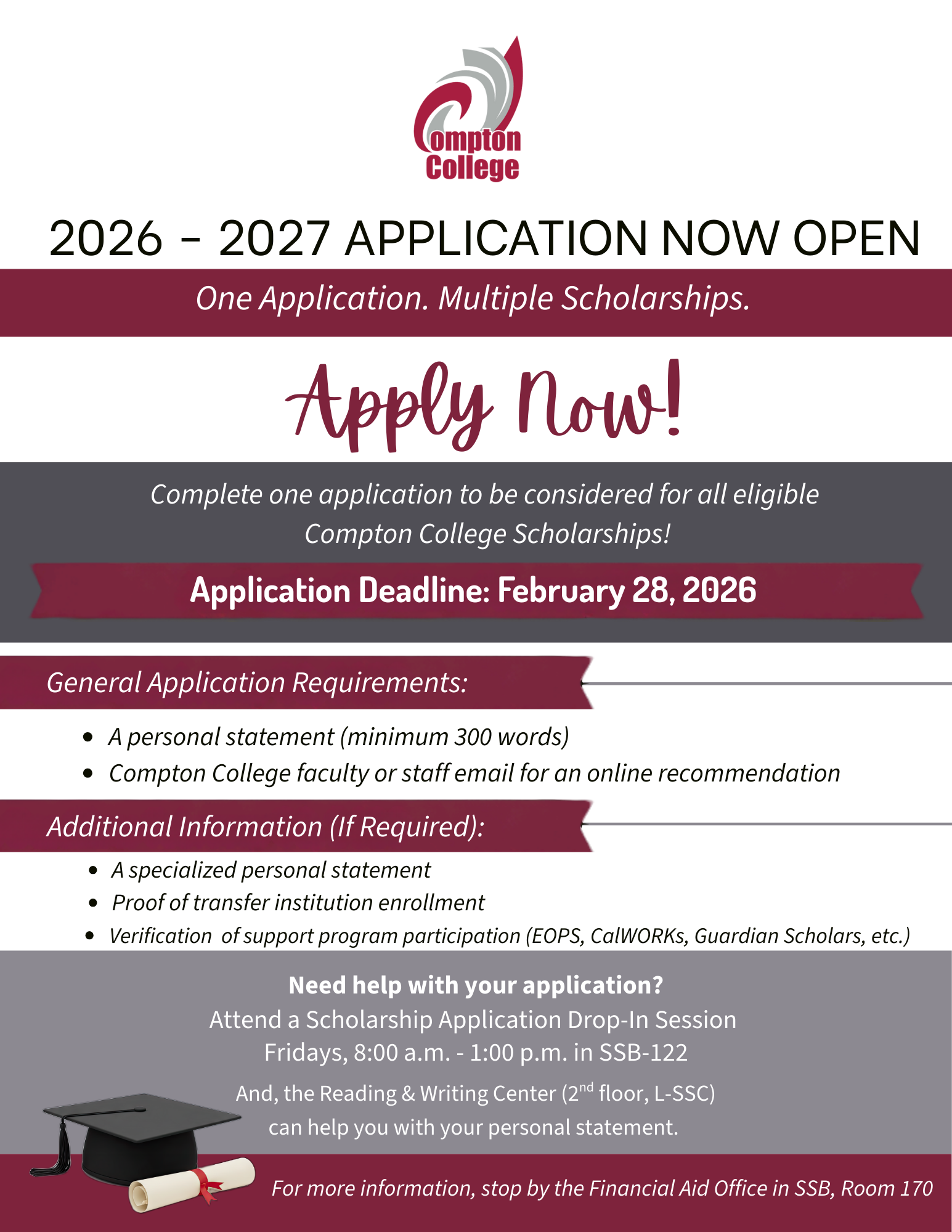 2026-2027 Scholarship flyer 2026-2027 Scholarship flyer