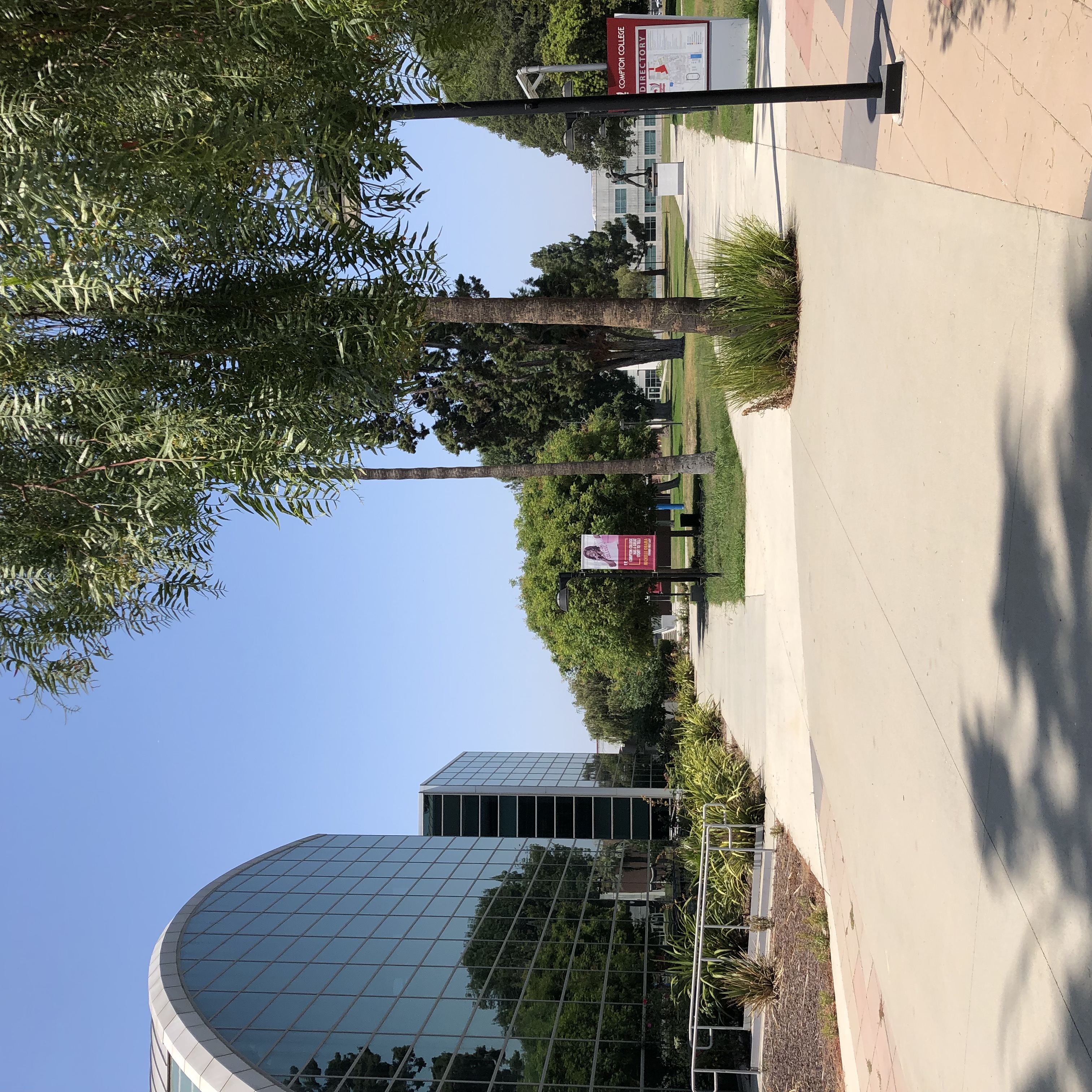 buildings outside of compton college