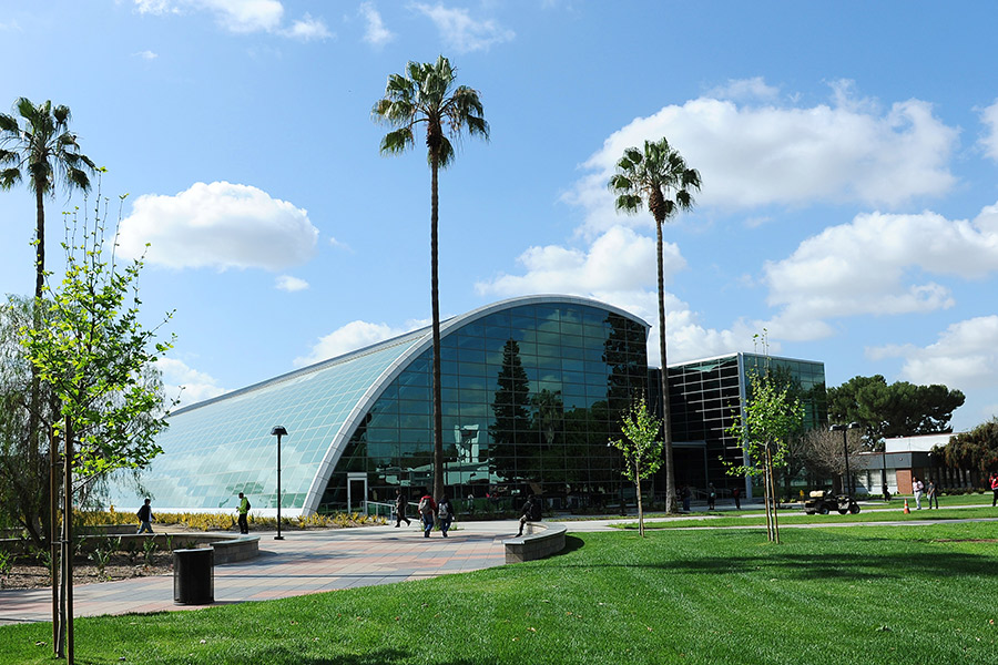 The Library on Compton College Campus 