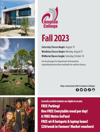 Fall 2023 Class Schedule Cover