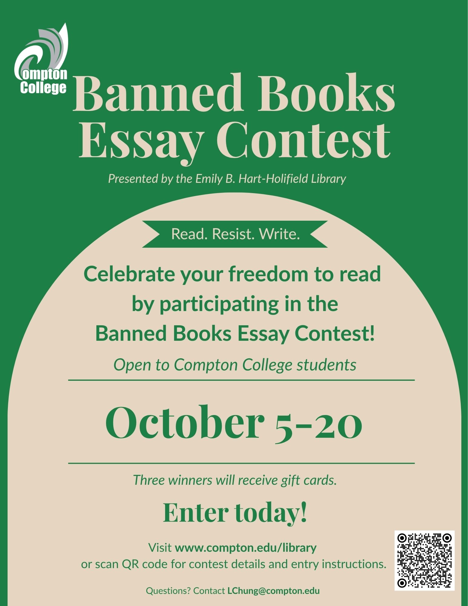 F26 Banned Books Essay Contest flyer F26 Banned Books Essay Contest flyer