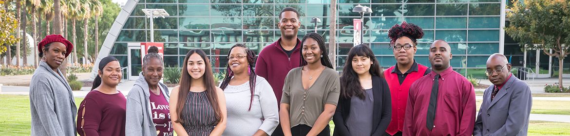 Group photo of students outside