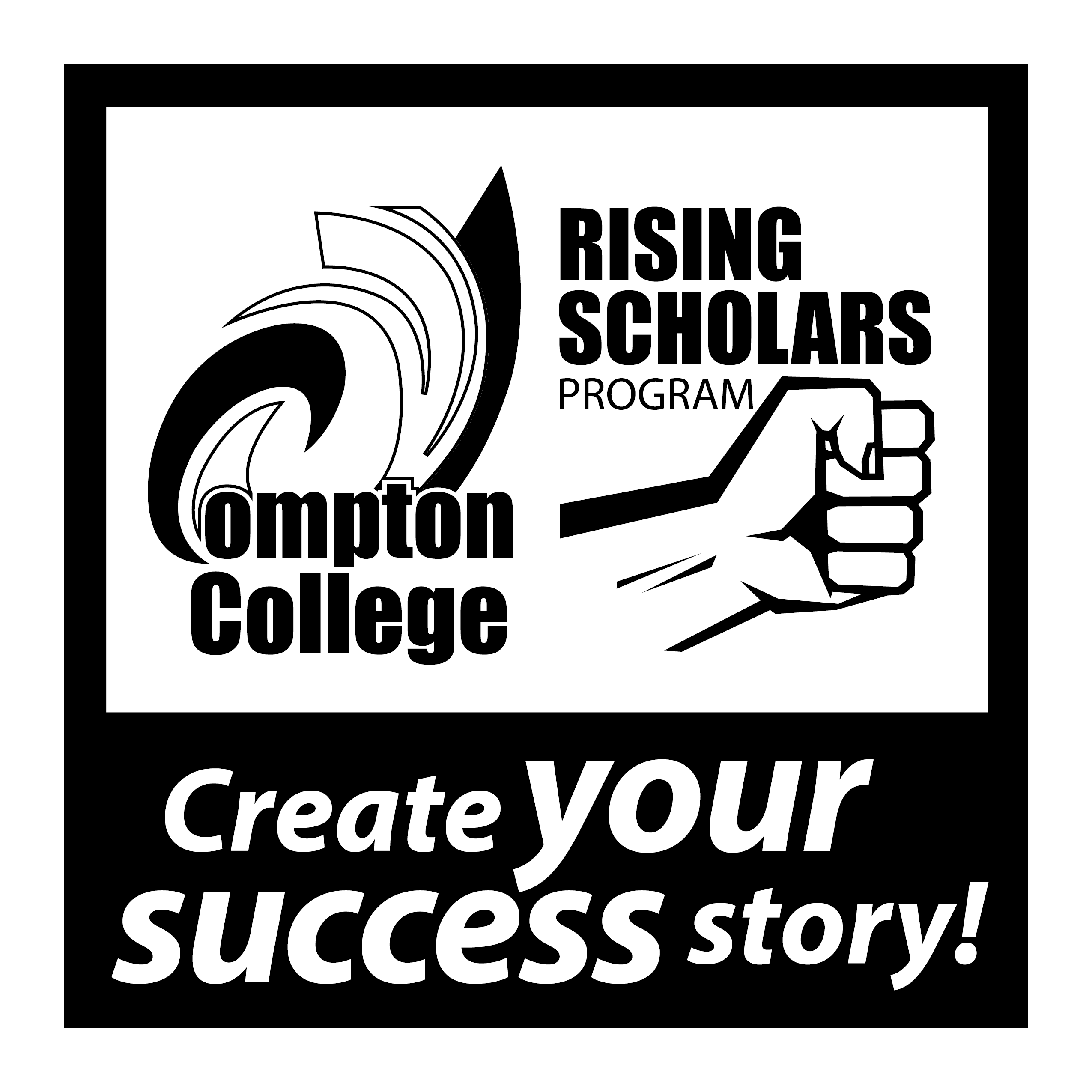 Rising Scholars logo black and white rising scholars logo